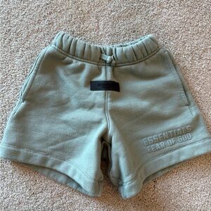 Fear of God Essentials Kids Olive Shorts